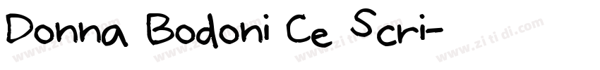 Donna Bodoni Ce Scri字体转换